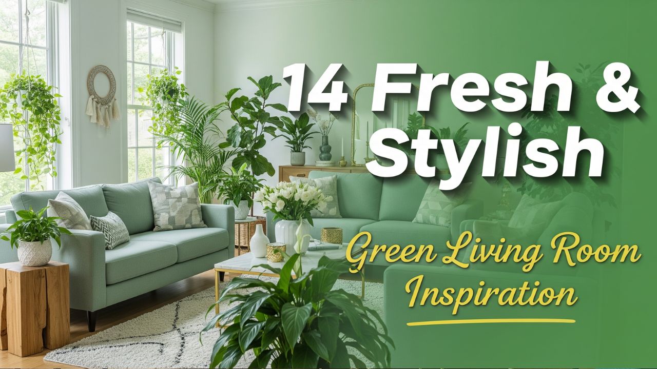 14 Fresh & Stylish Green Living Room Inspiration