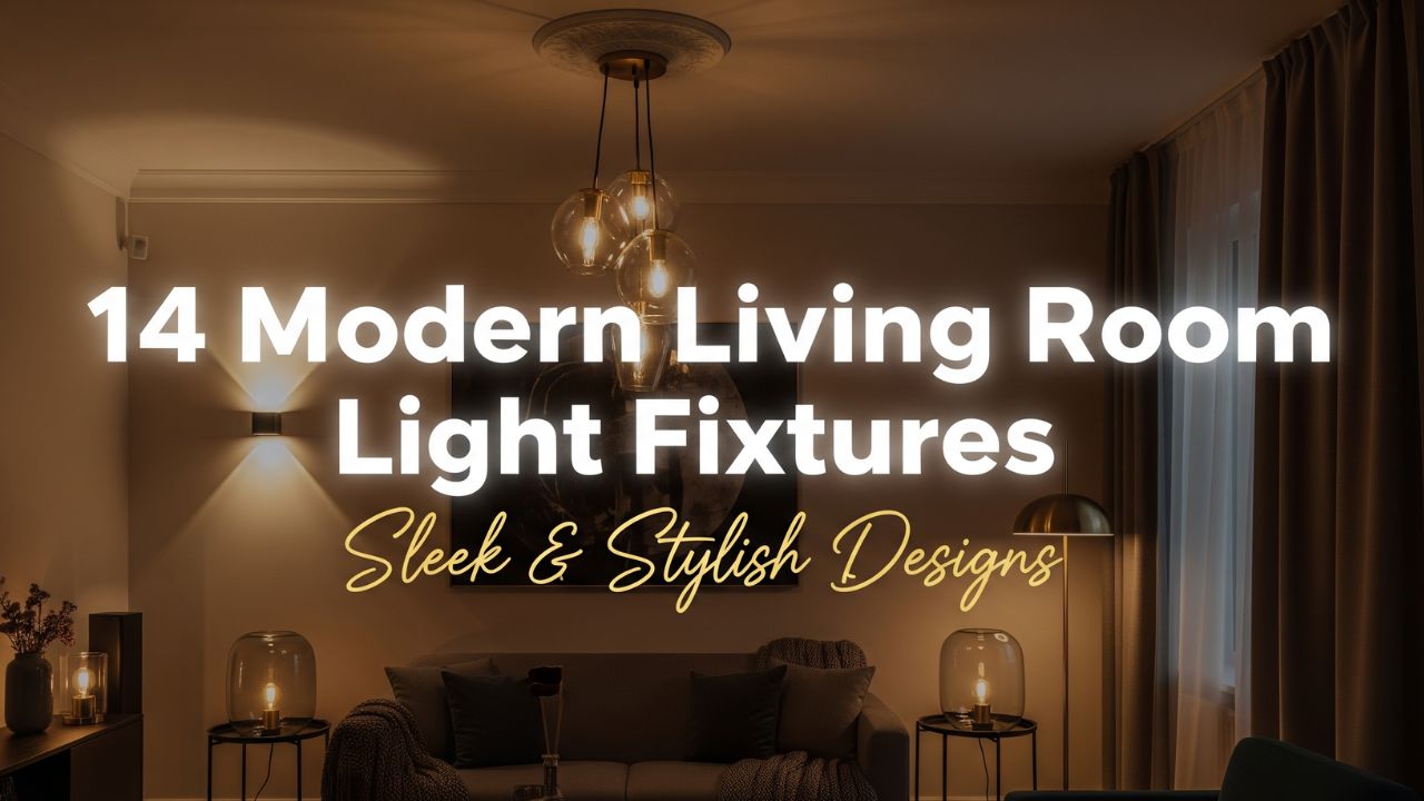 14 Modern Living Room Light Fixtures Sleek & Stylish Designs