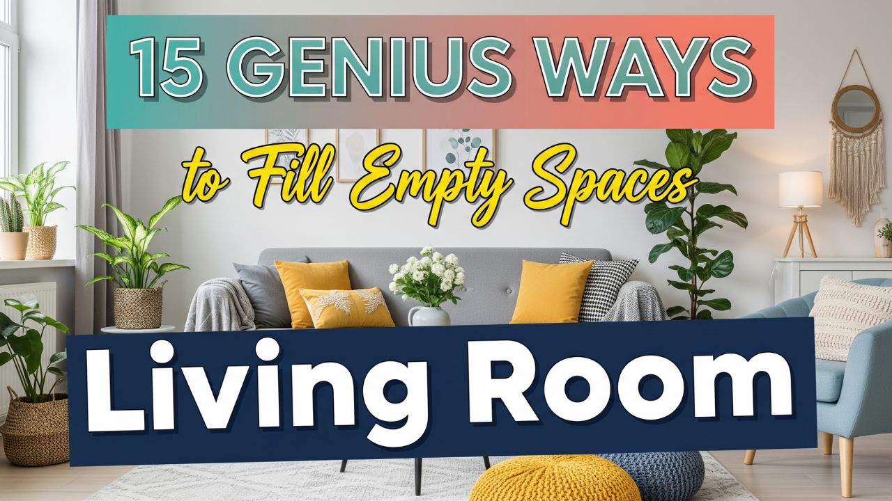 15 Genius Ways to Fill Empty Spaces in Your Living Room