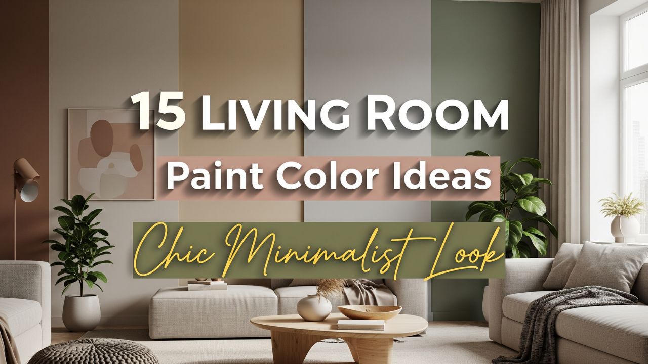 15 Living Room Paint Color Ideas for a Chic Minimalist Look