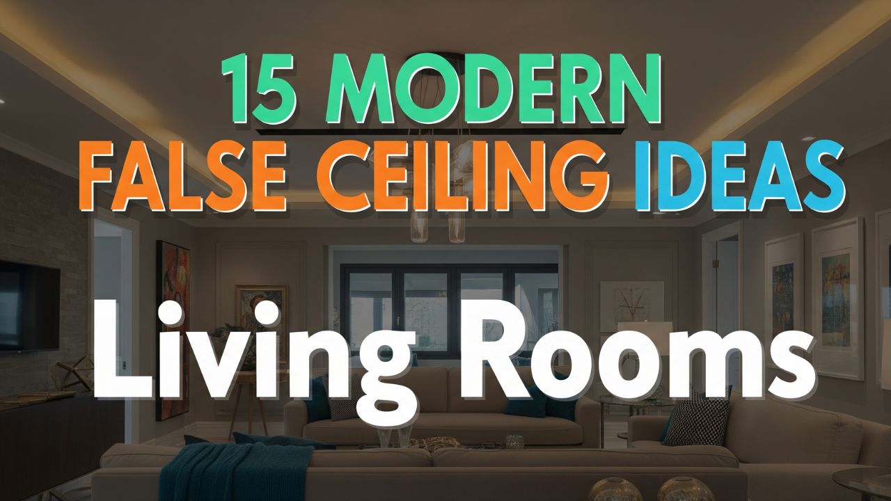 15 Modern False Ceiling Ideas for Living Rooms