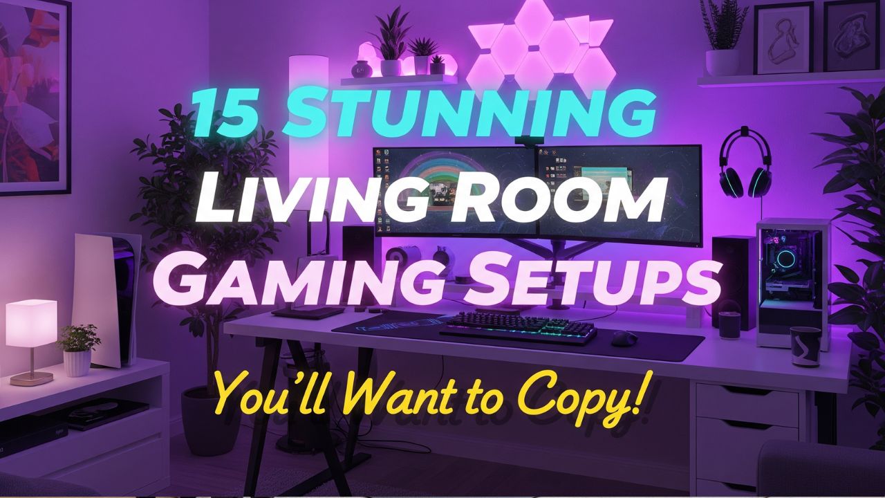15 Stunning Living Room Gaming Setups You’ll Want to Copy
