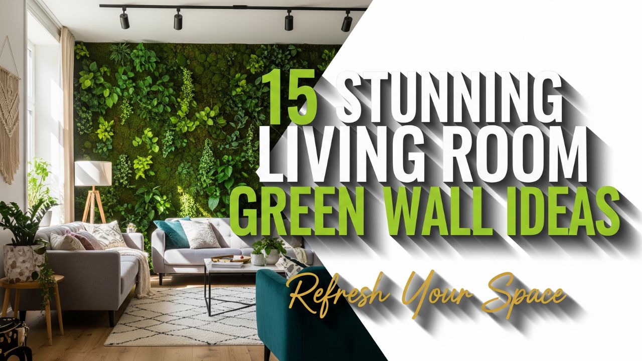 15 Stunning Living Room Green Wall Ideas to Refresh Your Space