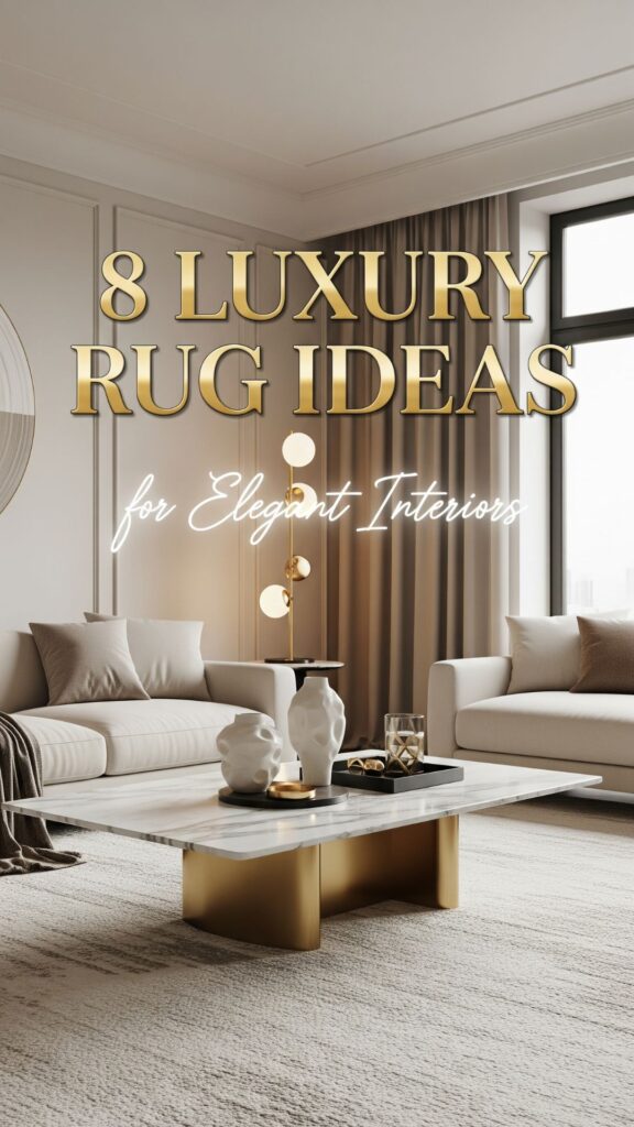 2. 8 Luxury Living Room Rug Ideas for Elegant Interiors