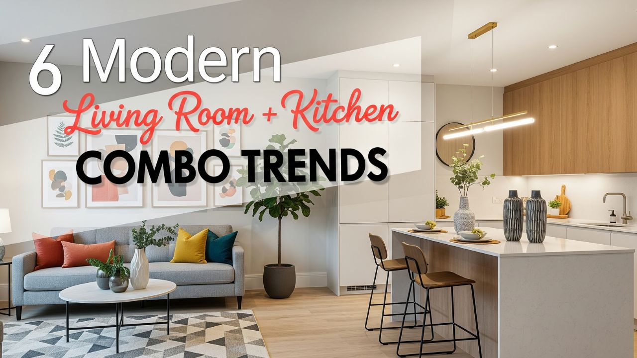 6 Modern Living Room Kitchen Combo Trends