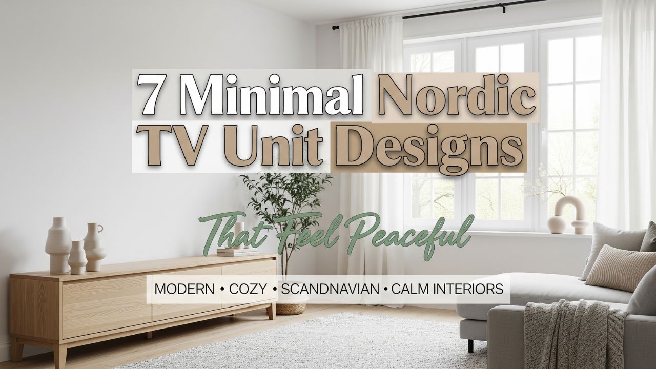 7 Minimal Nordic Living Room TV Unit Designs That Feel Peaceful