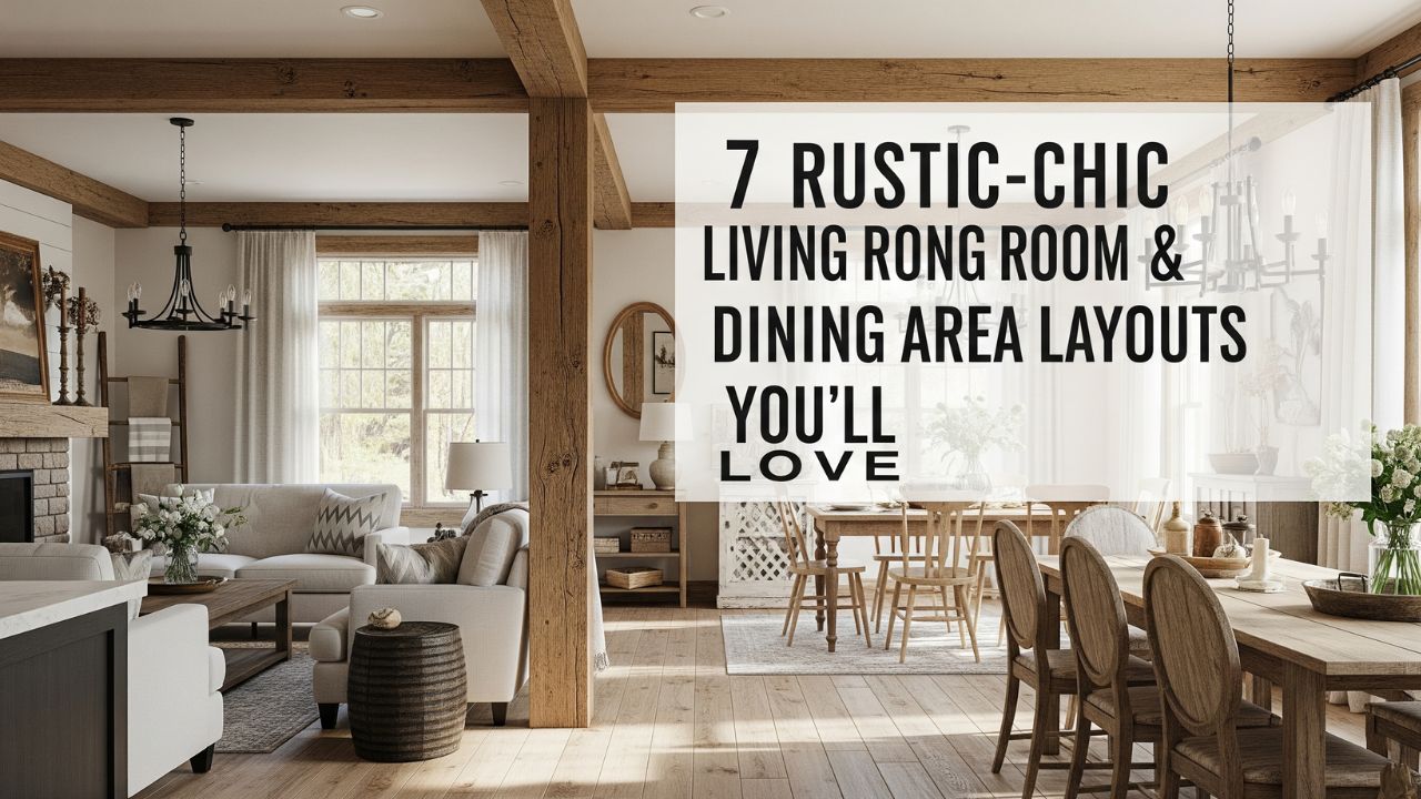 7 Rustic-Chic Living Room with Dining Area Layouts You’ll Love