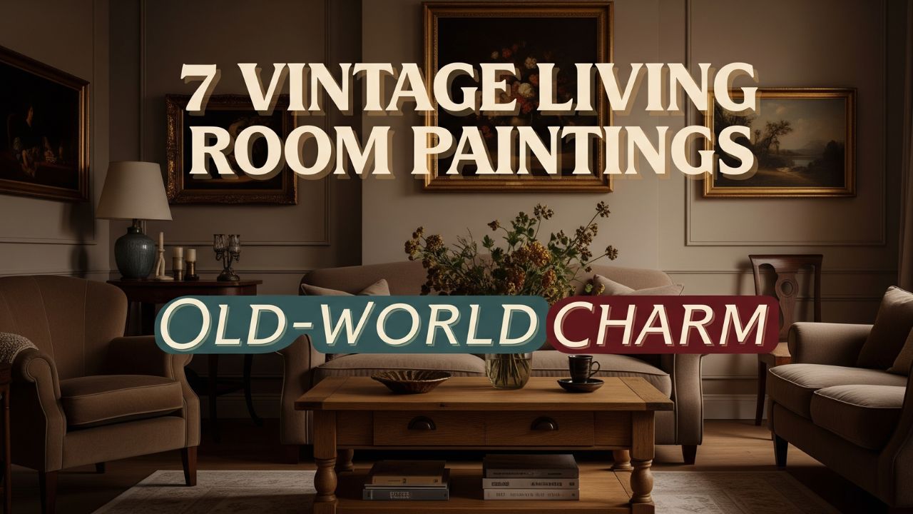7 Vintage Living Room Paintings to Add Old-World Charm