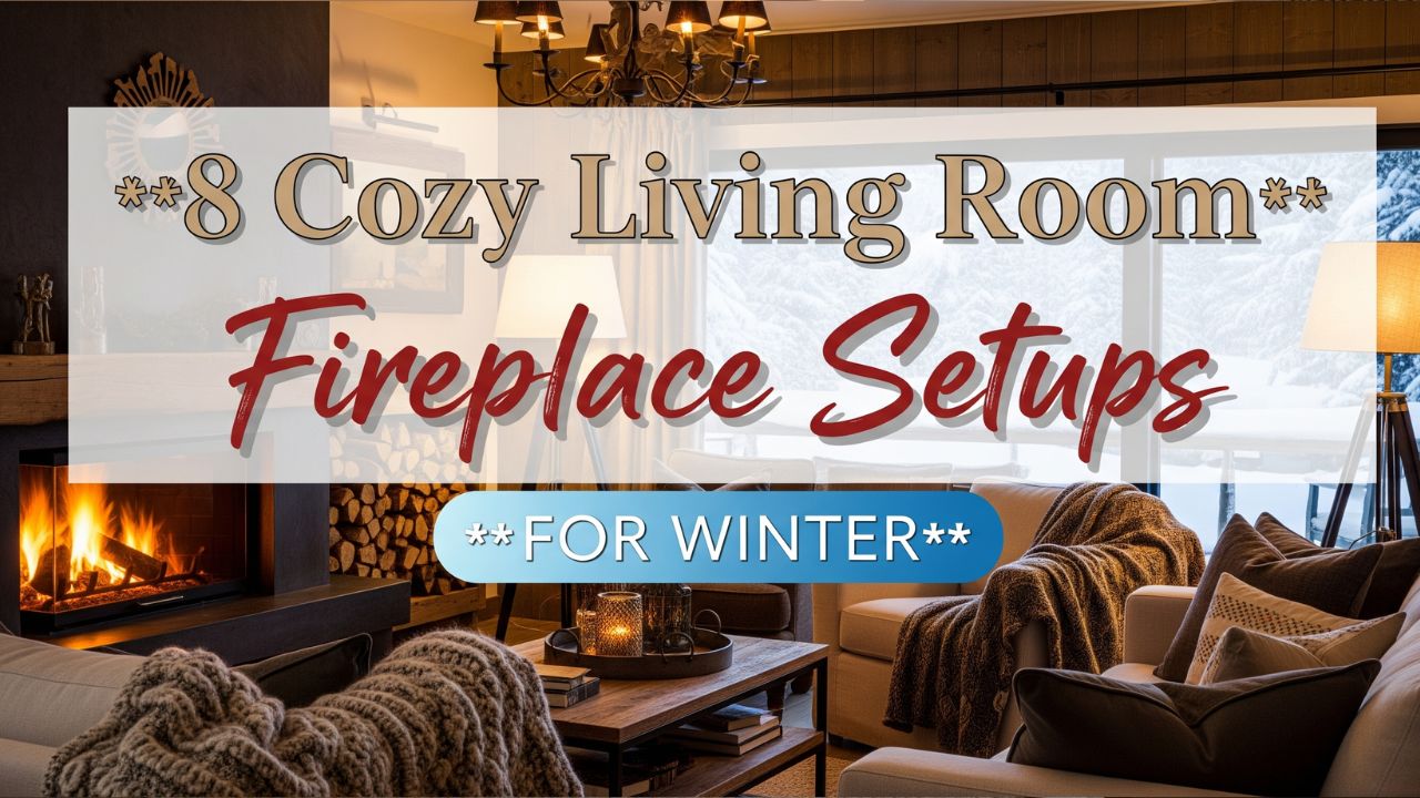 8 Cozy Living Room Fireplace Setups for Winter