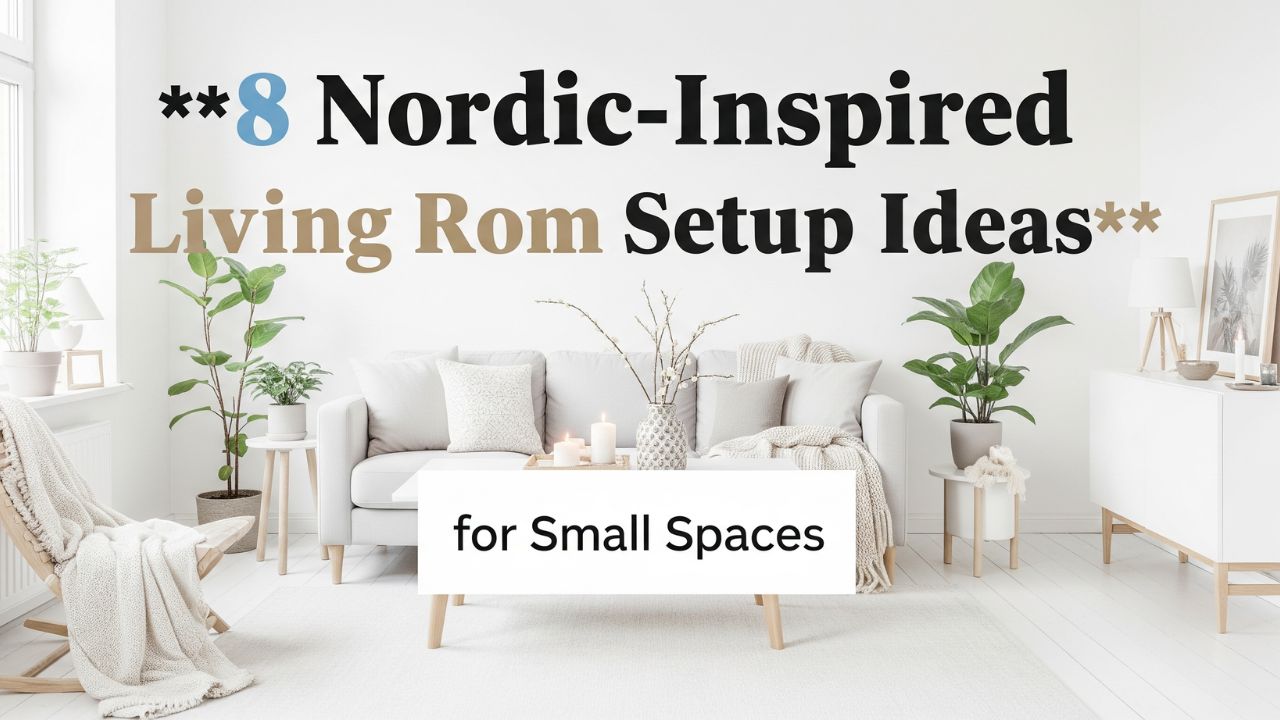 8 Nordic-Inspired Living Room Setup Ideas for Small Spaces
