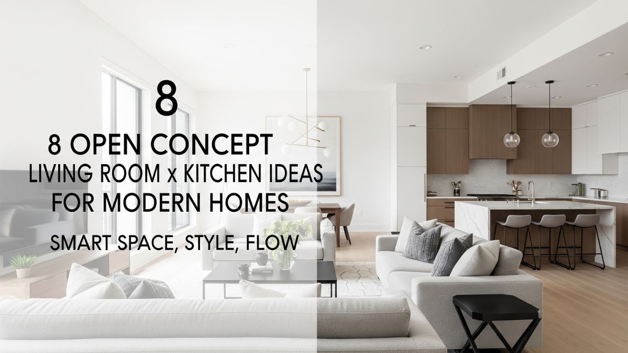 8 Open Concept Living Room x Kitchen Ideas for Modern Homes