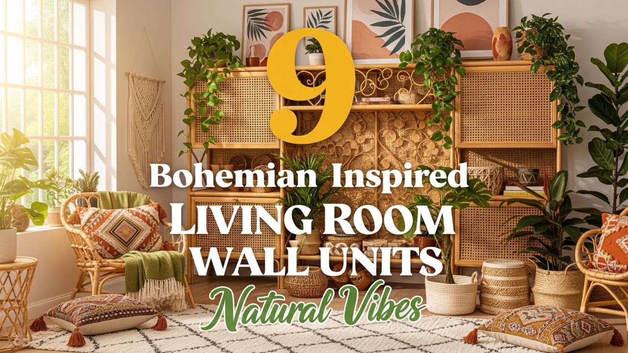 9 Bohemian-Inspired Living Room Wall Units with Natural Vibes