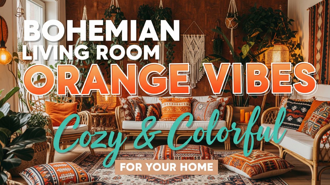 9 Bohemian Living Room Orange Cozy, Colorful Vibes for Your Home