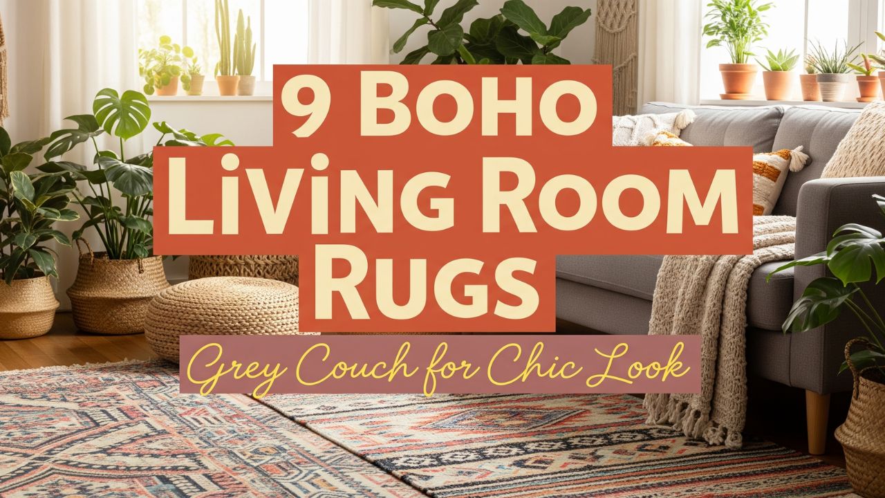 9 Boho Living Room Rugs with Grey Couch for Chic Look