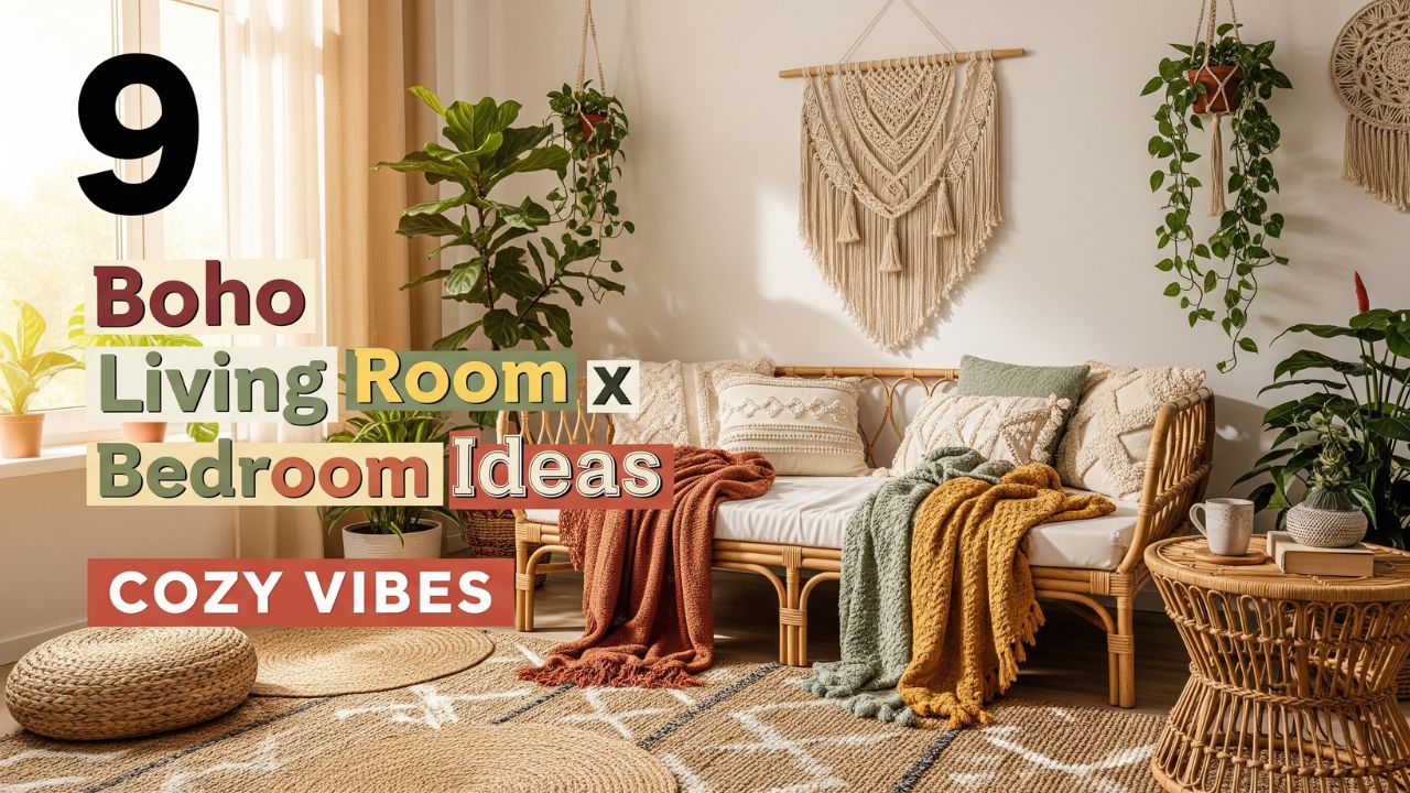 9 Boho Living Room x Bedroom Ideas Full of Cozy Vibes