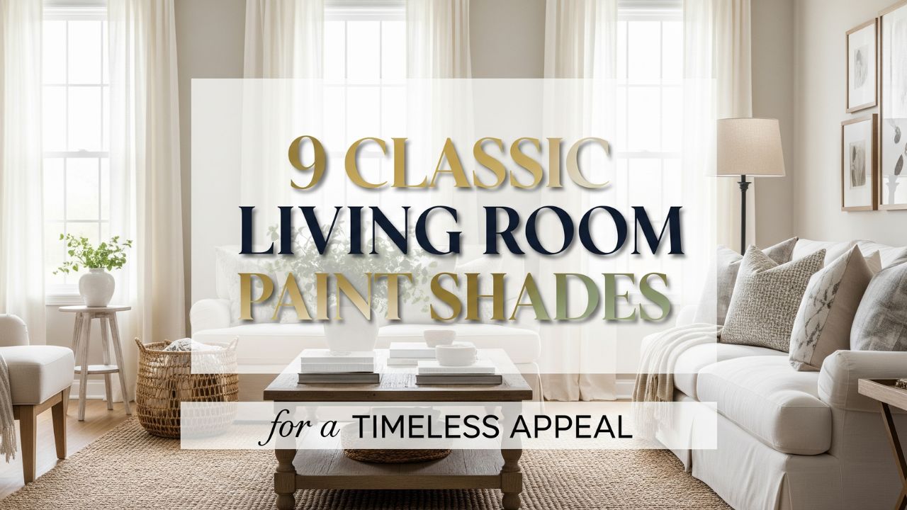 9 Classic Living Room Paint Shades for a Timeless Appeal