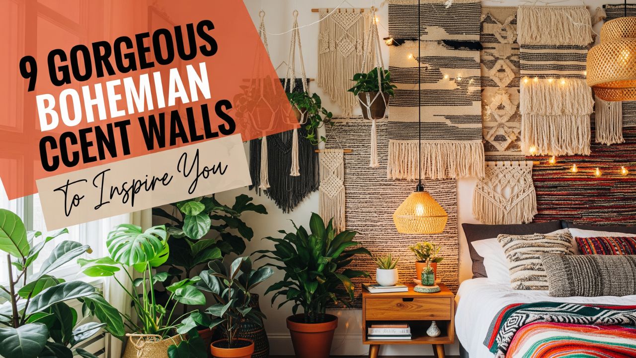 9 Gorgeous Bohemian Bedroom Accent Walls to Inspire You