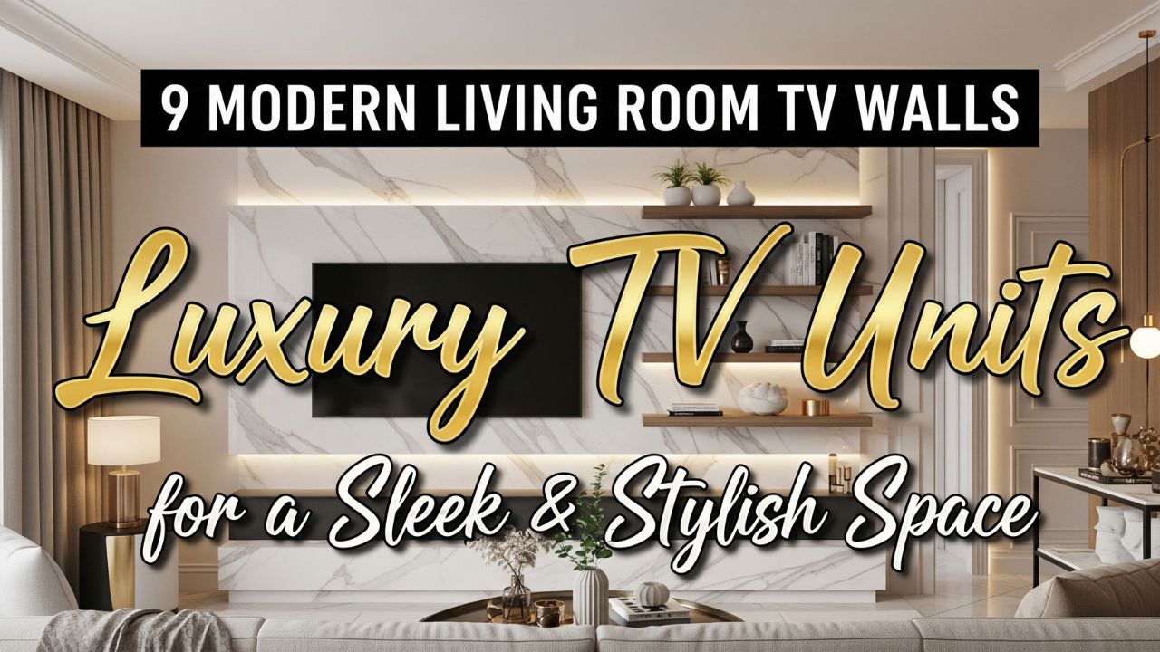 9 Modern Living Room TV Wall Luxury TV Units for a Sleek and Stylish Space
