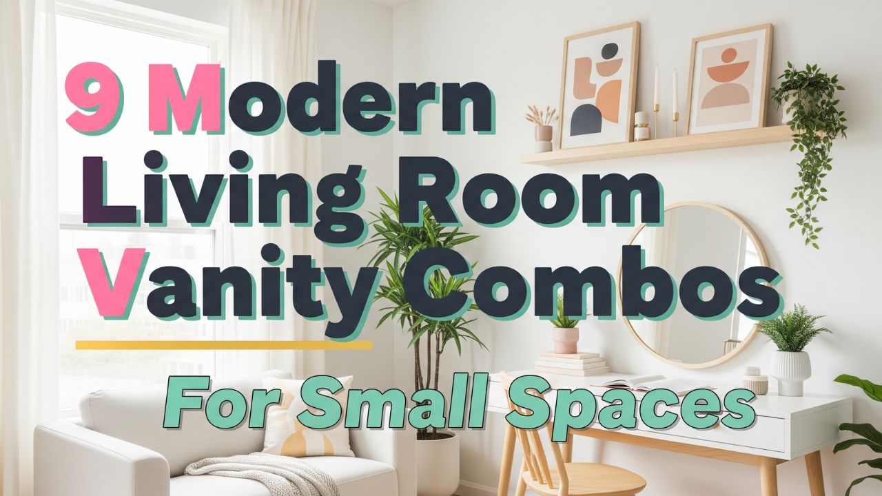 9 Modern Living Room Vanity Combos for Small Spaces