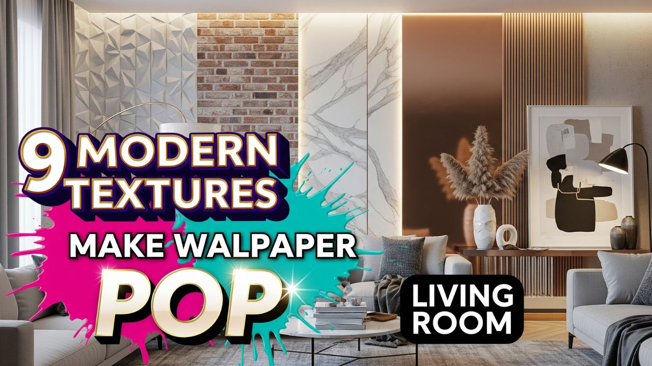 9 Modern Textures That Make Your Living Room Wallpaper Pop