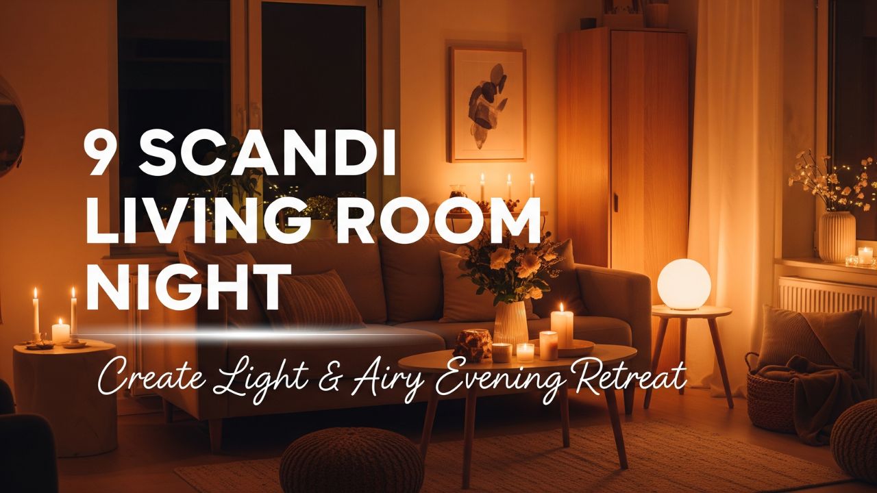 9 Scandi Living Room Night Create Light & Airy Evening Retreat