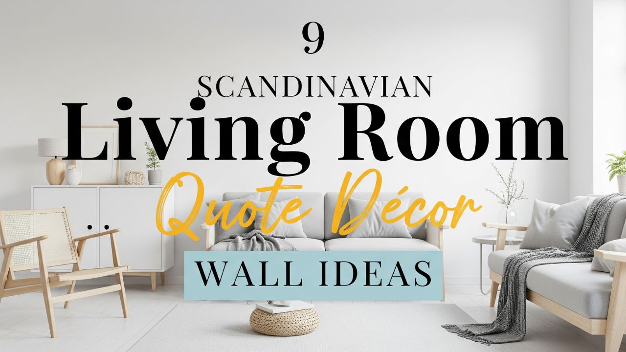 9 Scandinavian Living Room Quote Décor Wall Ideas