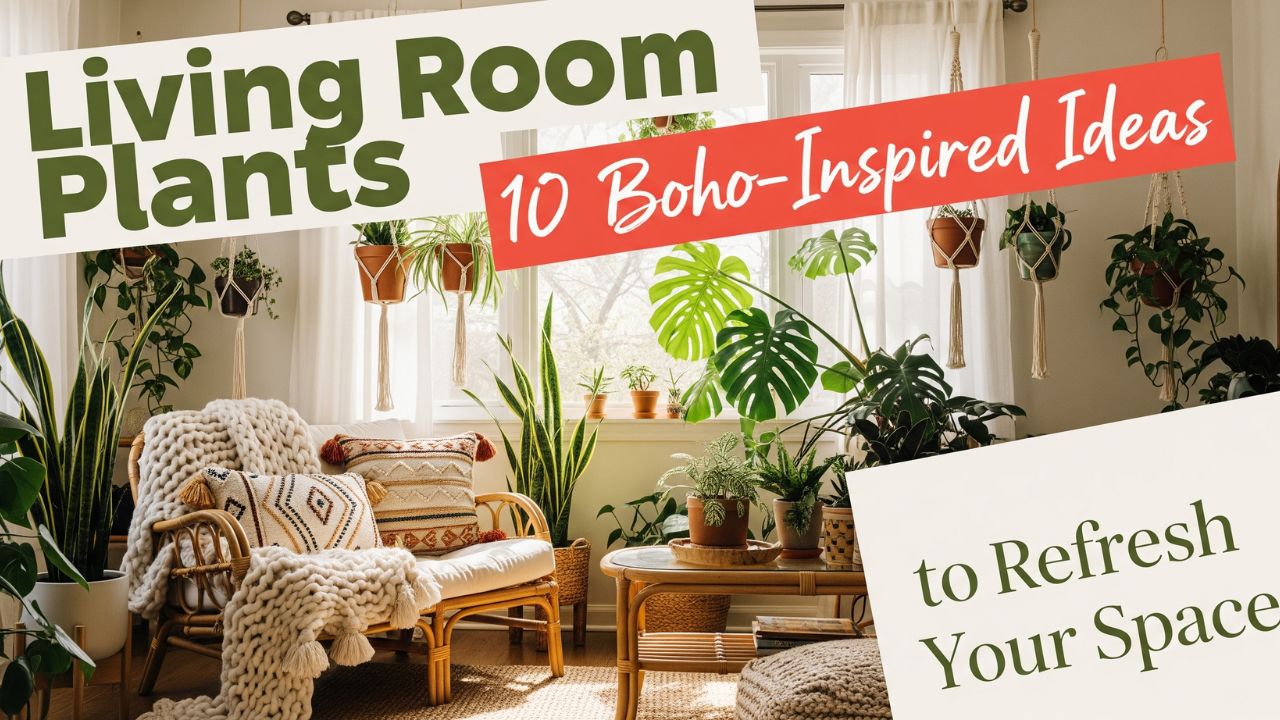 Living Room Plants 10 Boho-Inspired Ideas to Refresh Your Space