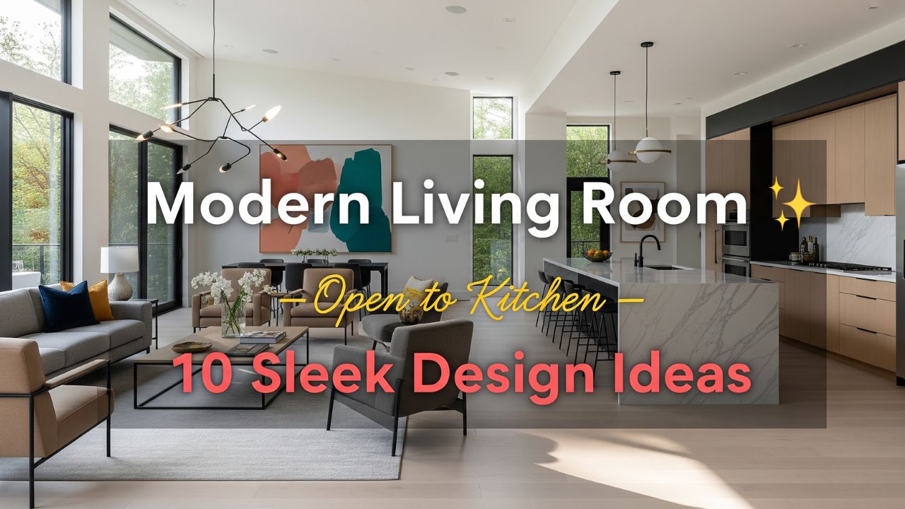 Modern Living Room Open to Kitchen 10 Sleek Design Ideas