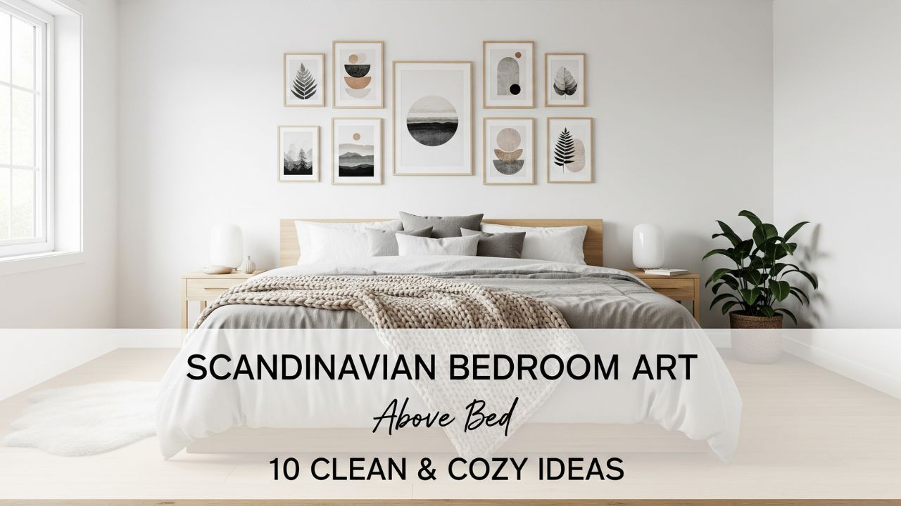 Scandinavian Bedroom Art Above Bed 10 Clean and Cozy Ideas