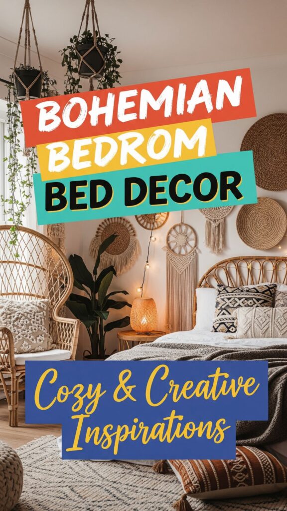 1. 10 Bohemian Bedroom Bed Decor Cozy and Creative Inspirations