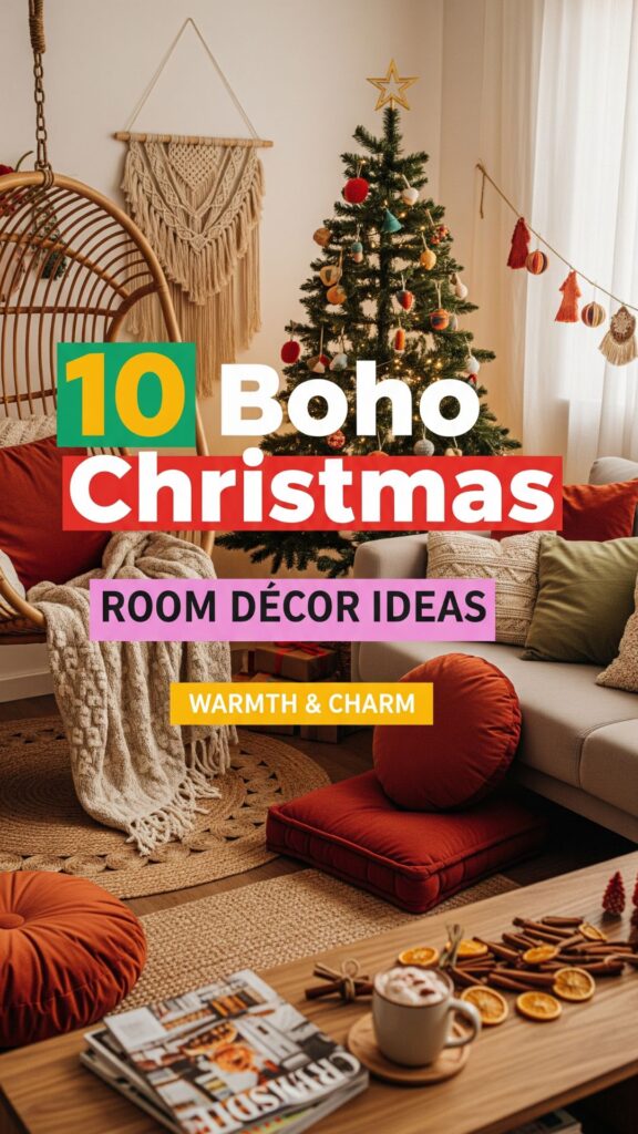 1. 10 Boho Christmas Room Décor Ideas to Add Warmth and Charm