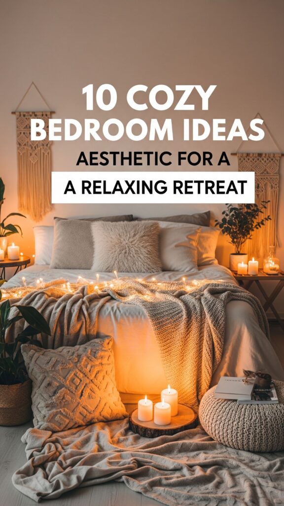 1. 10 Cozy Bedroom Ideas Aesthetic for a Relaxing Retreat