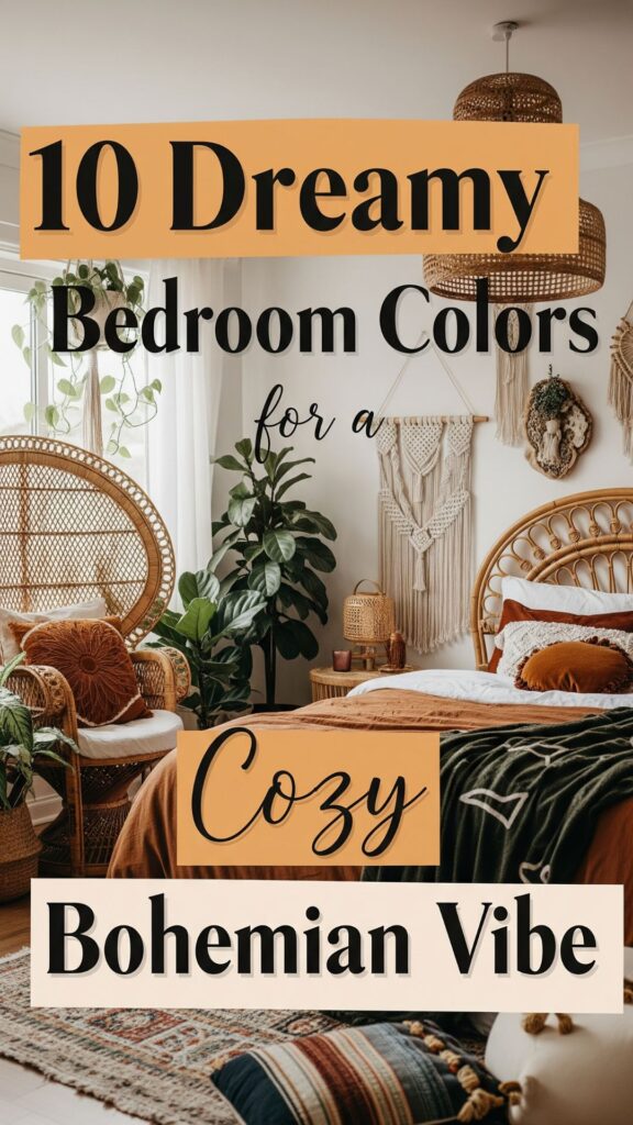 1. 10 Dreamy Bedroom Colors for a Cozy Bohemian Vibe