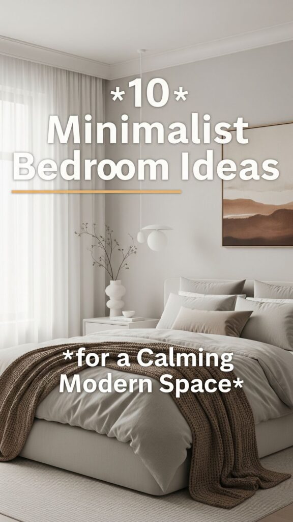 1. 10 Minimalist Bedroom Eyes Ideas for a Calming Modern Space