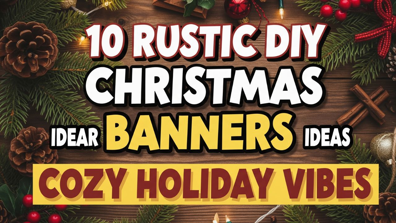1. 10 Rustic DIY Christmas Banner Ideas for Cozy Holiday Vibes