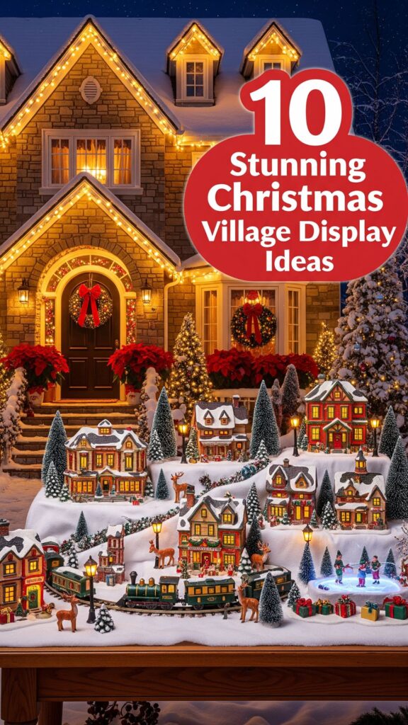 1. 10 Stunning Christmas Village Display Ideas for Traditional Homes