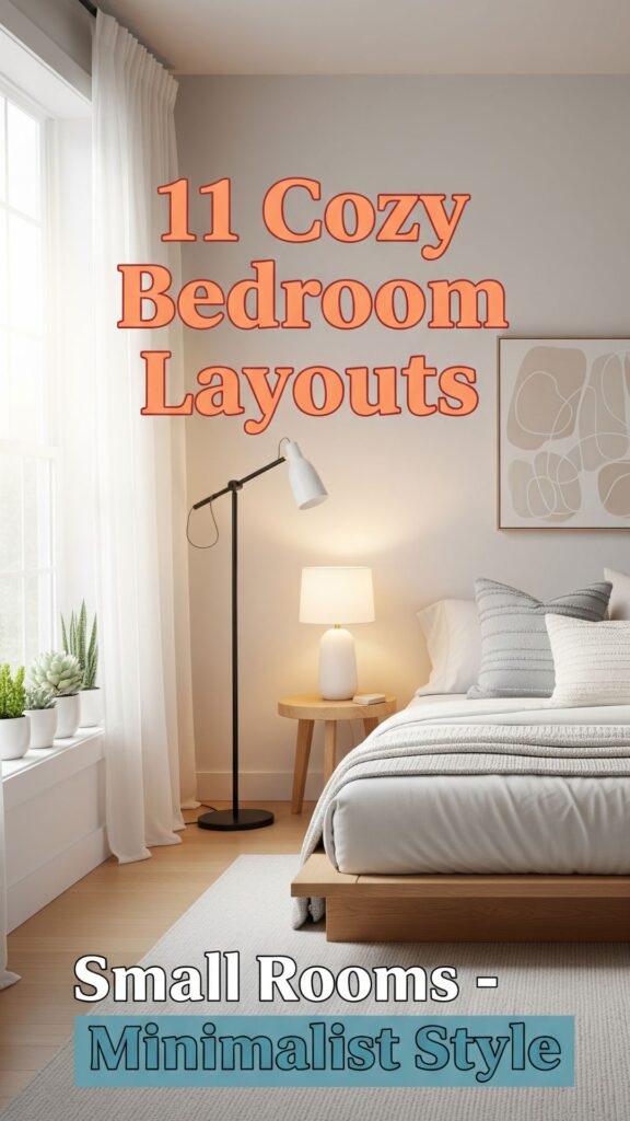 1. 11 Cozy Bedroom Layouts for Small Rooms with Minimalist Style
