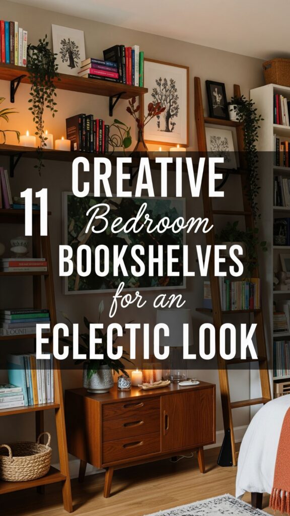 1. 11 Creative Bedroom Bookshelves for an Eclectic Look
