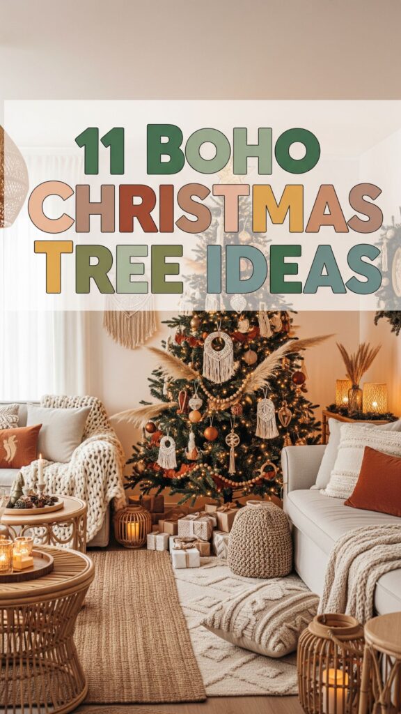 1. 11 Dreamy Boho Christmas Tree Décor Ideas for a Free-Spirited Home