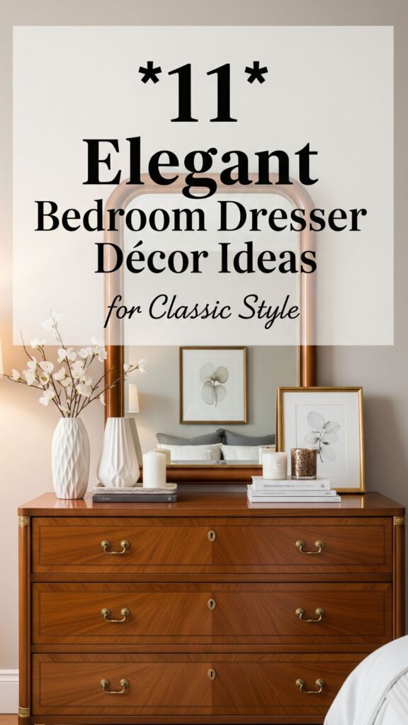 1. 11 Elegant Bedroom Dresser Décor Ideas for Classic Style