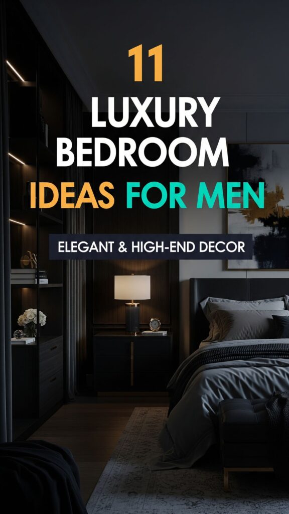1. 11 Luxury Bedroom Ideas for Men Elegant & High-End Decor