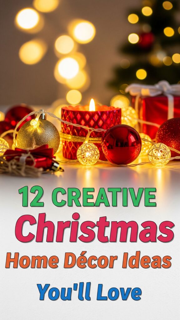 1. 12 Creative Christmas Home Décor Ideas You’ll Love