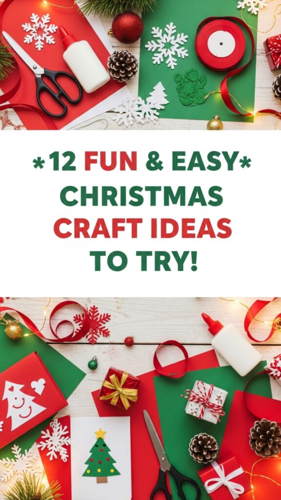 1. 12 Fun and Easy Christmas Craft Ideas To Try