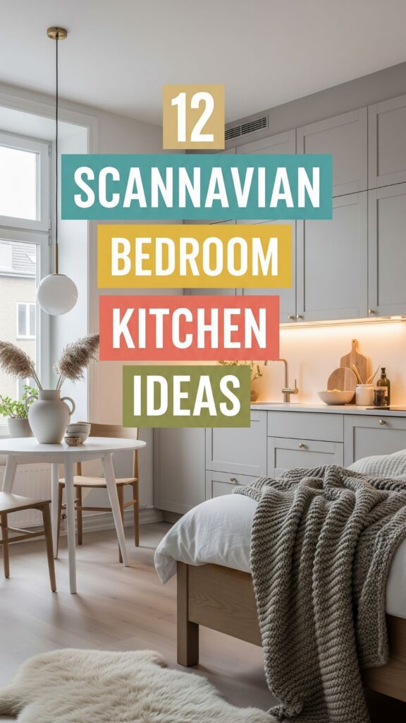 1. 12 Scandinavian Bedroom Kitchen Ideas for a Calm, Cozy Space