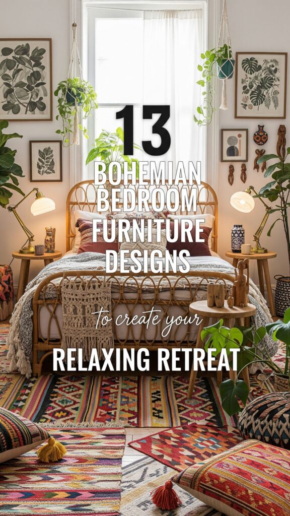 1. 13 Bohemian Bedroom Furniture Designs to Create a Relaxing Retreat