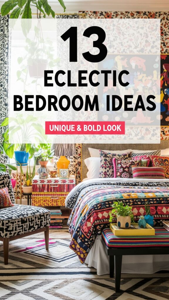 1. 13 Eclectic Bedroom Ideas for a Unique and Bold Look