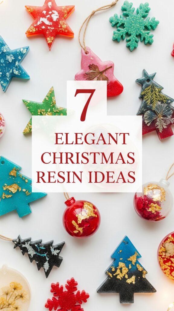 1. 7 Elegant Christmas Resin Ideas DIY for a Minimalist Holiday Look