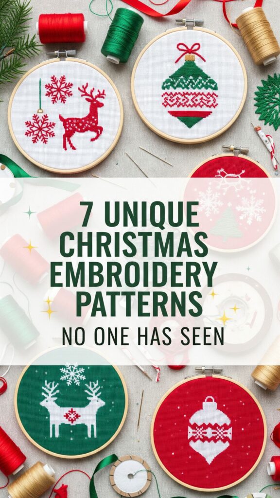 1. 7 Unique Christmas Embroidery Patterns No One Has Seen