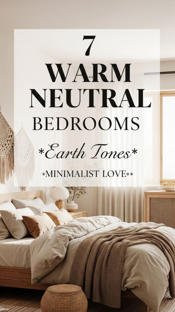 1. 7 Warm Neutral Bedroom Earth Tones Every Minimalist Will Love