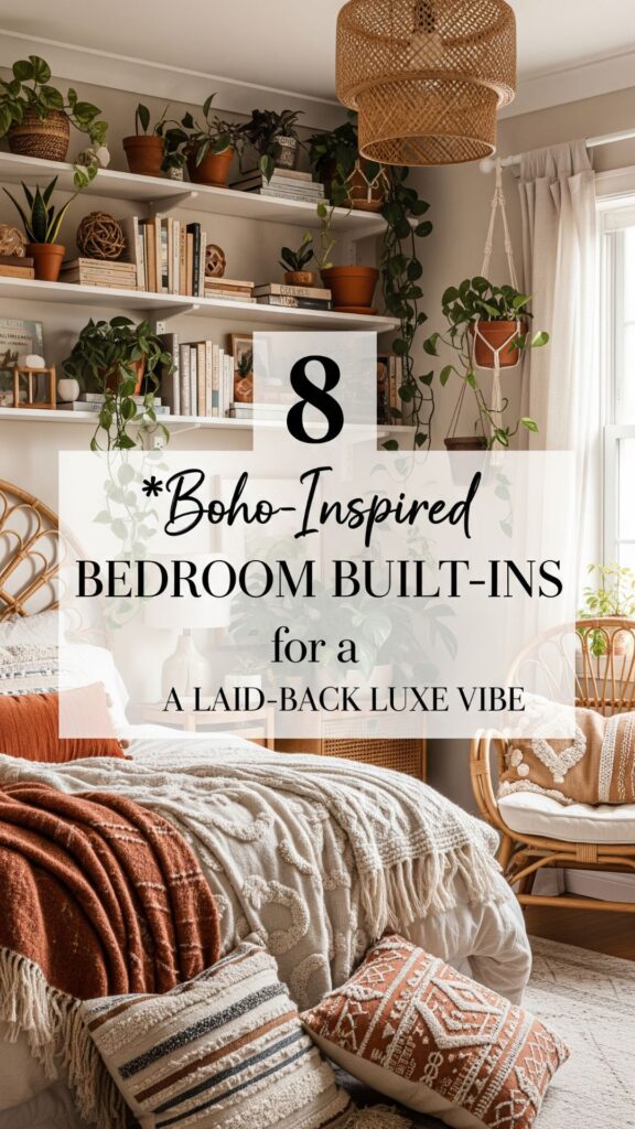 1. 8 Boho-Inspired Bedroom Built Ins for a Laid-Back Luxe Vibe